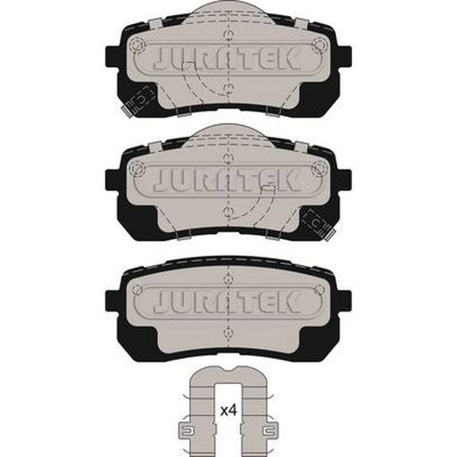 Juratek Rear Brake Pad Set JCP4004