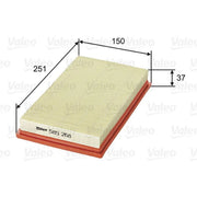Valeo Engine Air Filter 585268