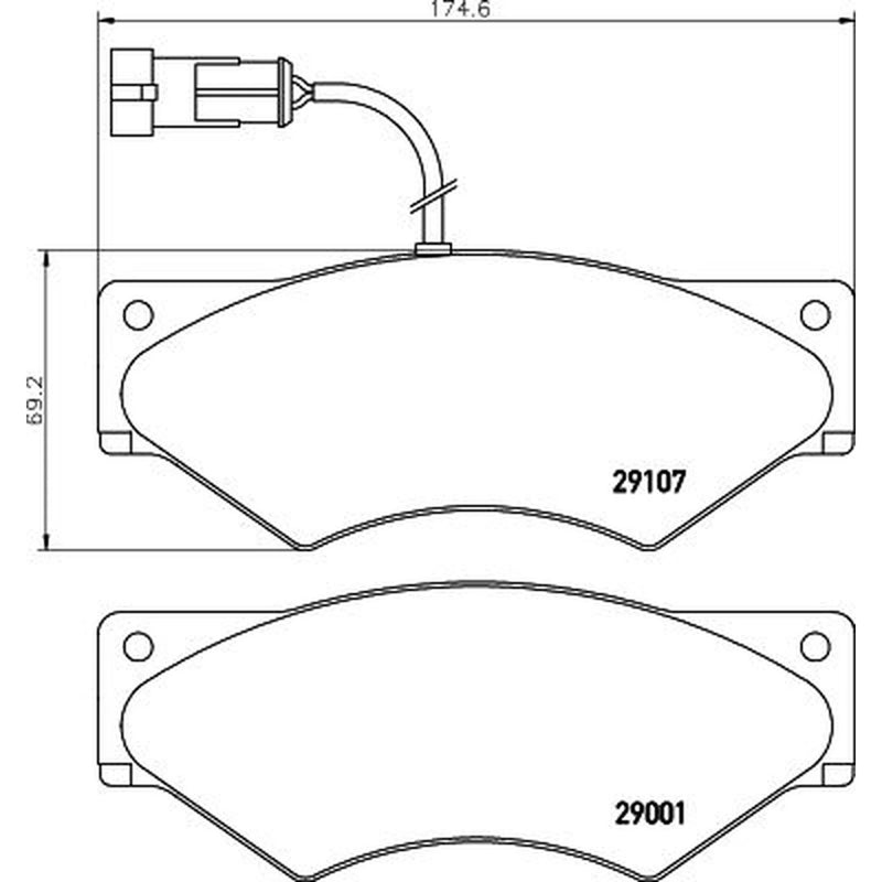 Mintex Front Brake Pad Set MDB2603