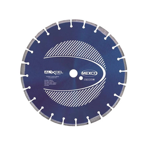MEXCO Asphalt Looping Diamond Blade 350 x 25.4mm x 6mm Width - ALXCEL350625