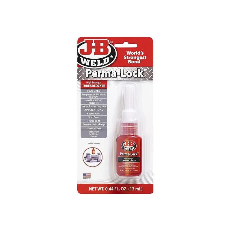 J-B Weld Perma-lock Red High High Strength Threadlocker 13ml - 27113UK