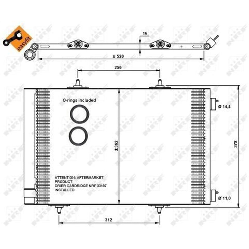 NRF Air Conditioning Condenser 35779