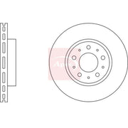 Apec 2 x Vented Front Brake Discs DSK565