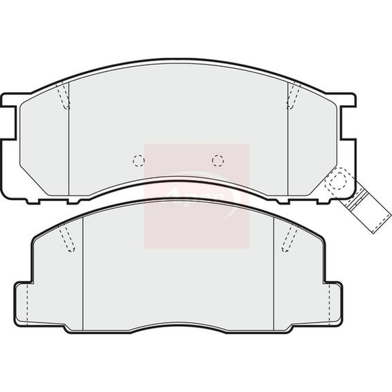 Apec Front Brake Pad Set PAD858