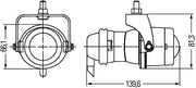 Hella 1NL 008 090-001 Front Fog Light