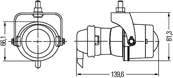 Hella 1NL 008 090-117 Front Fog Light