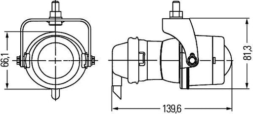 Hella 1NL 008 090-117 Front Fog Light
