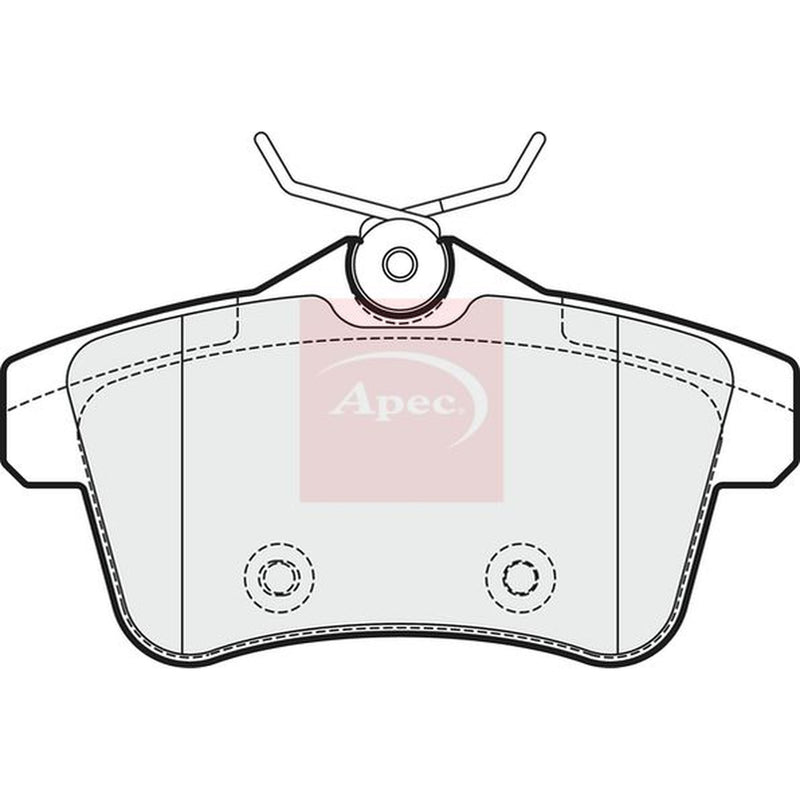 Apec Rear Brake Pad Set PAD1741