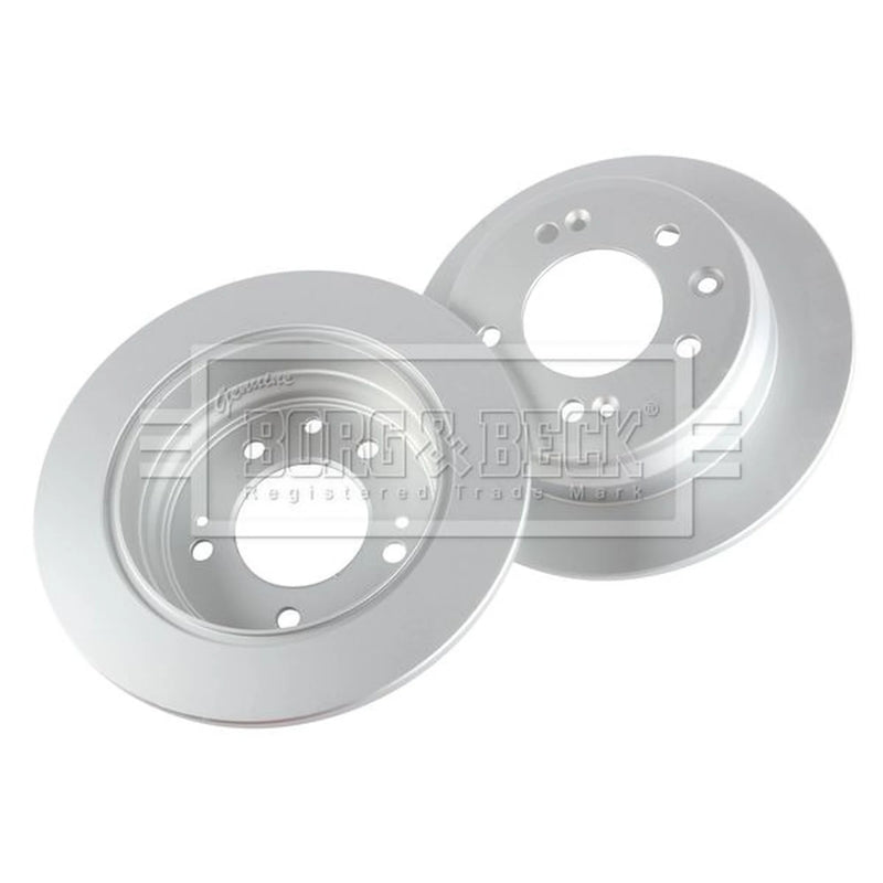 Borg & Beck 2 x Solid Rear Brake Discs BBD4699