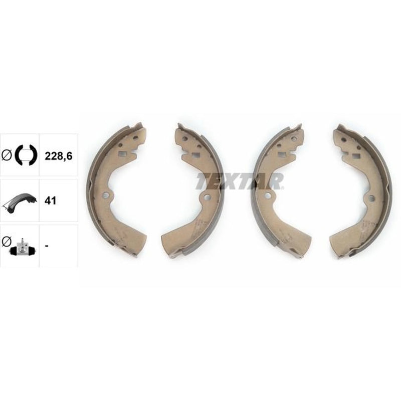 Textar Brake Shoe Set Axle Kit 91040400