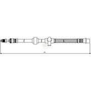 NAPA Brake Hydraulic Hose Line Rear Left NBH1396