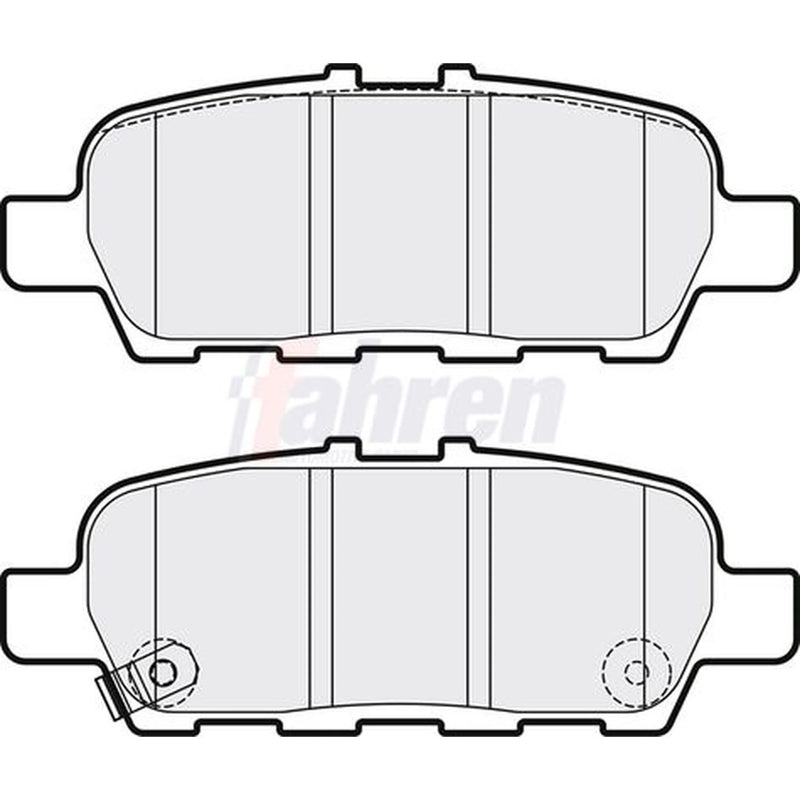 Fahren Rear Brake Pad Set FBP3816