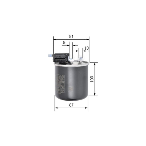 Bosch Car Fuel Filter N2843 Fits Mercedes-Benz A A180 Cdi|Cdi Blueefficiency - 1 Bosch  - Town Parts