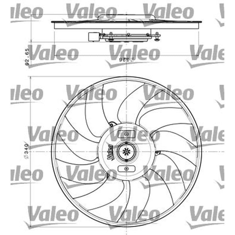Valeo Engine Cooling Fan 696349