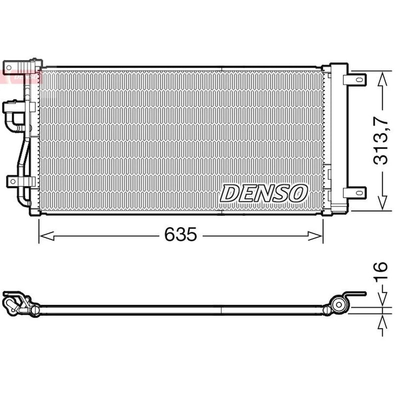 Denso Air Conditioning Condenser DCN15007