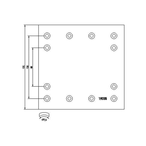 DON Don Cv Brake Lining Set DF46471S7100
