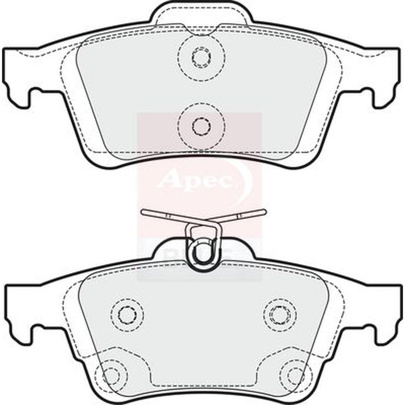 Apec Rear Brake Pad Set PD3314