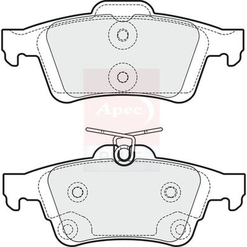 Apec Rear Brake Pad Set PD3314