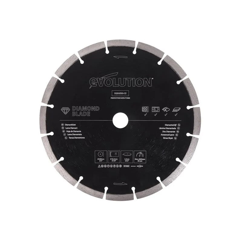 Evolution General Purpose Diamond Blade 230 x 22.2mm - D230SEG-CS