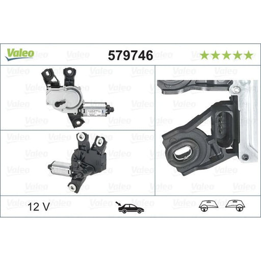 Valeo Front/Rear Wiper Motor Rear 579746