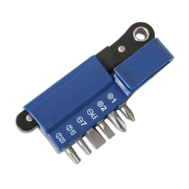 Laser Tools Mini Ratchet Bit Set 7pc - PL