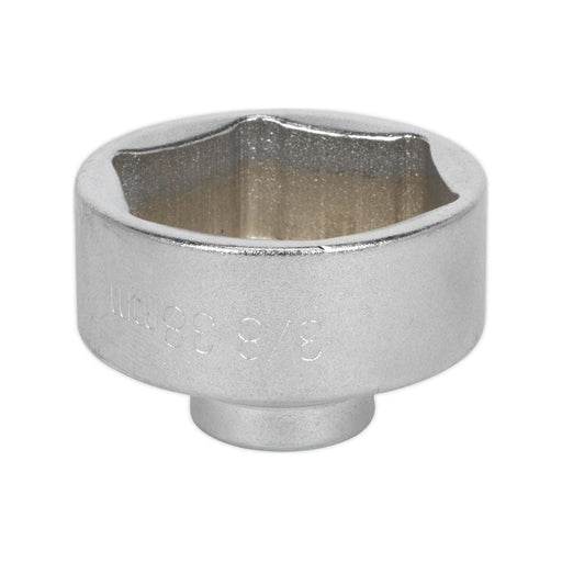Sealey Low Profile Oil Filter Socket 38mm 3/8"Sq Drive SX115 Sealey  - Town Parts