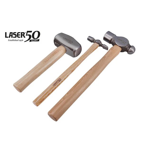 Laser Tools Mechanic Hammer Set 3pc - 50th Anniversary - PL