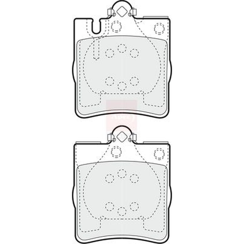 Apec Rear Brake Pad Set PD3326