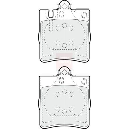 Apec Rear Brake Pad Set PD3326