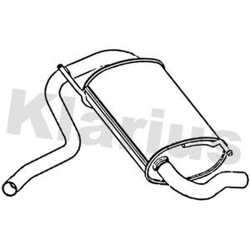 Klarius Box With Tail Pipe Rear DC18T
