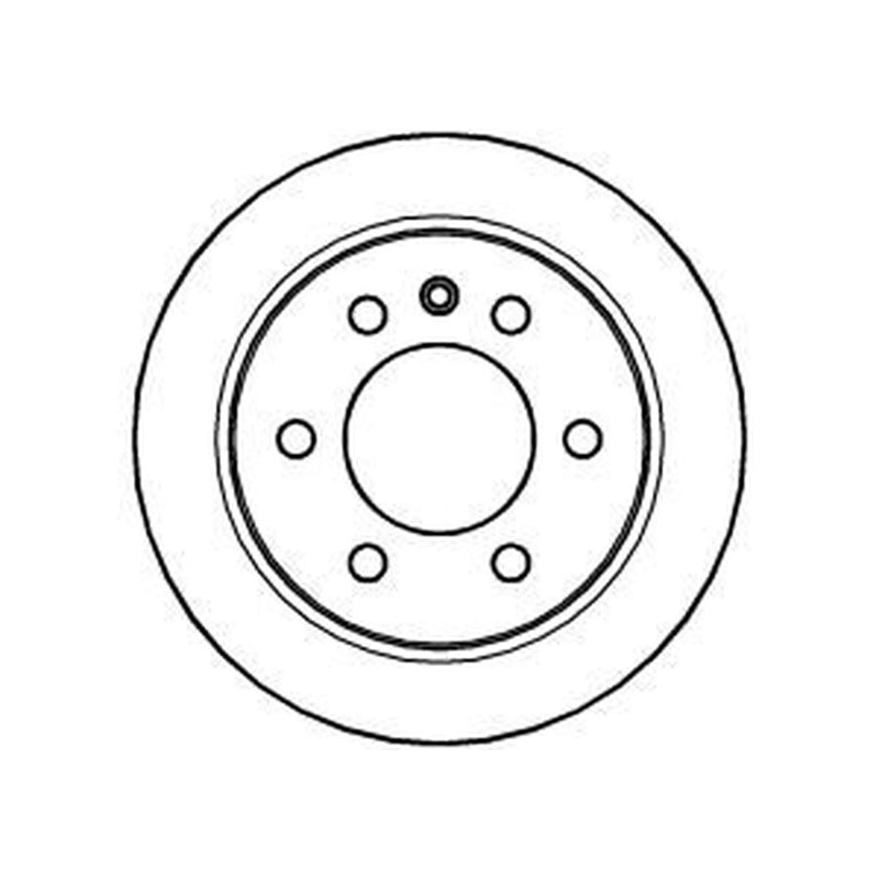 Abtex 2 x Solid Rear Brake Discs BD1403S