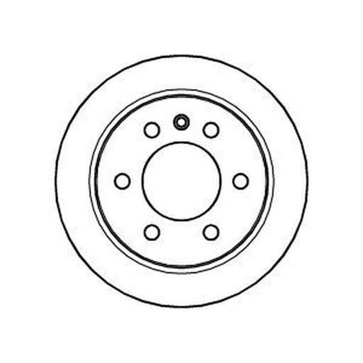 Abtex 2 x Solid Rear Brake Discs BD1403S