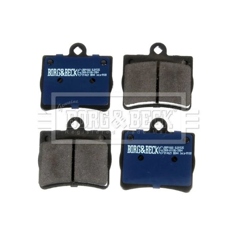 Borg & Beck 4 x Rear Brake Pad Set BBP1668