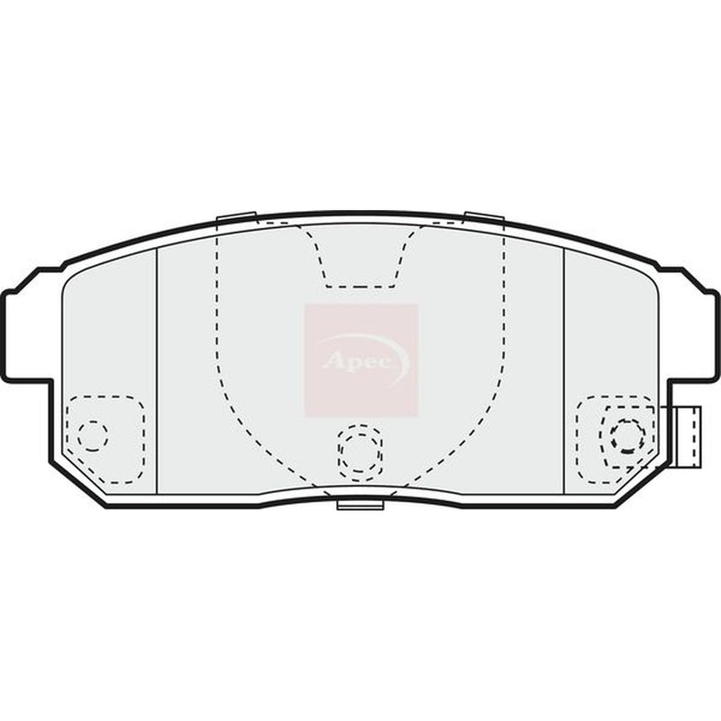 Apec Rear Brake Pad Set PAD1399