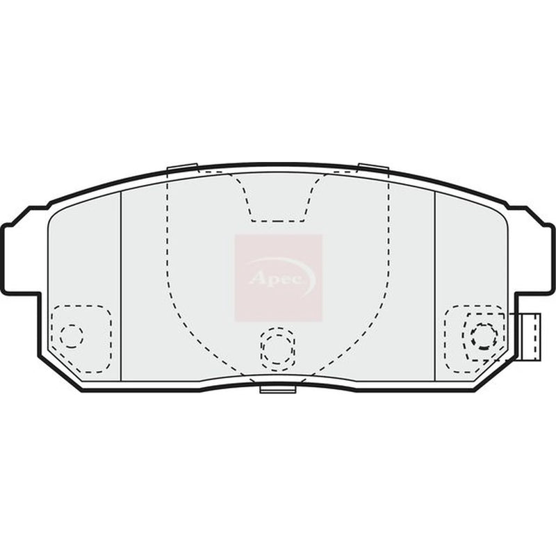 Apec Rear Brake Pad Set PAD1399