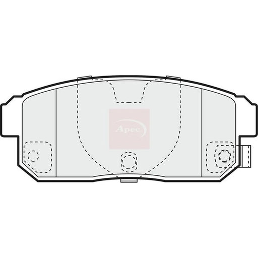 Apec Rear Brake Pad Set PAD1399