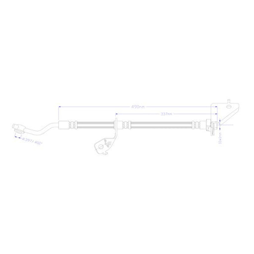 Juratek Brake Hydraulic Hose Line Front Left JBH1392L