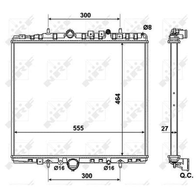 NRF Engine Radiator 58373