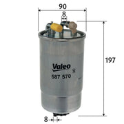 Valeo Fuel Filter Element 587570