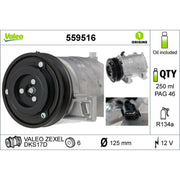 Valeo Air Conditioning Compressor 559516