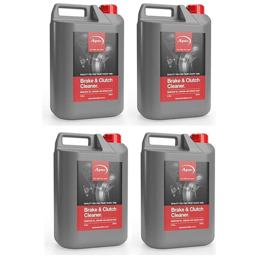 4x Apec Liquid Brake Cleaner 5 Litres Remove Grease and Dirt Fast Apec  - Town Parts