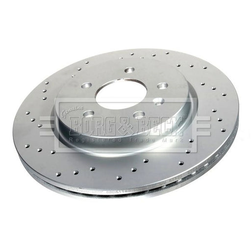 Borg & Beck 2 x Perforated/Vented Rear Brake Discs BBD6114S