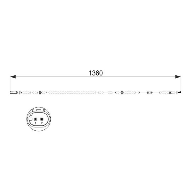 Bosch Brake Pad Wear Sensor Rear 1 987 473 518