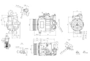 Hella 8FK 366 201-821 Compressor, air conditioning