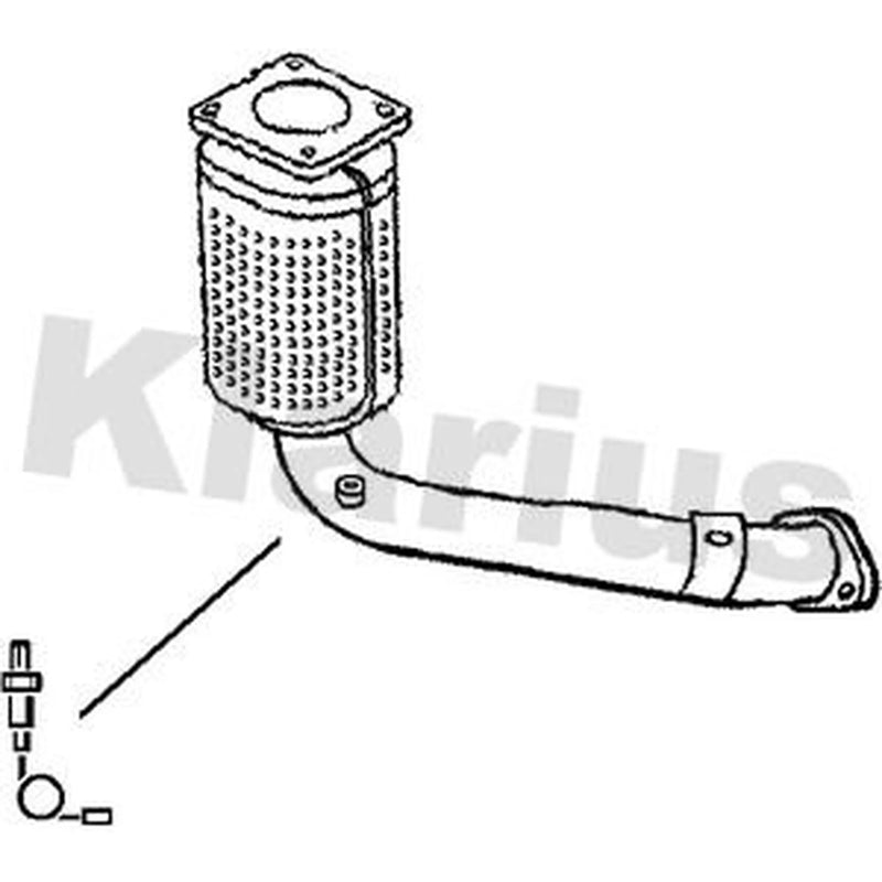 Klarius Catalyst Type Approved With Pipe Front 321534