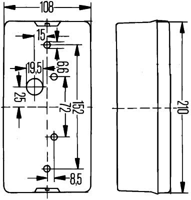 Hella 2VP 006 040-307 Tail Light Assembly