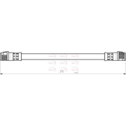 Apec Brake Hydraulic Hose Line Rear HOS3784