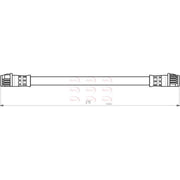 Apec Brake Hydraulic Hose Line Rear HOS3784