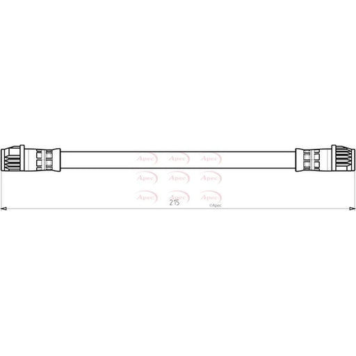 Apec Brake Hydraulic Hose Line Rear HOS3784