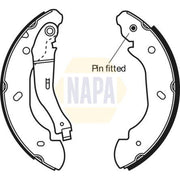 NAPA Brake Shoe Set Axle Kit NBS1045